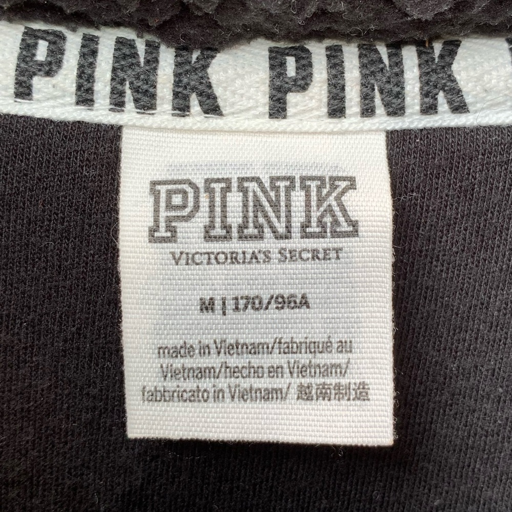 PINK VS grey thick sherpa full zip cozy sweater - Picture 8 of 16